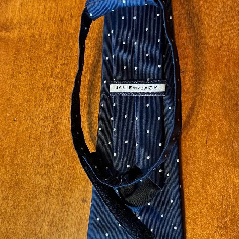 Navy blue with White Polka Dot kids necktie